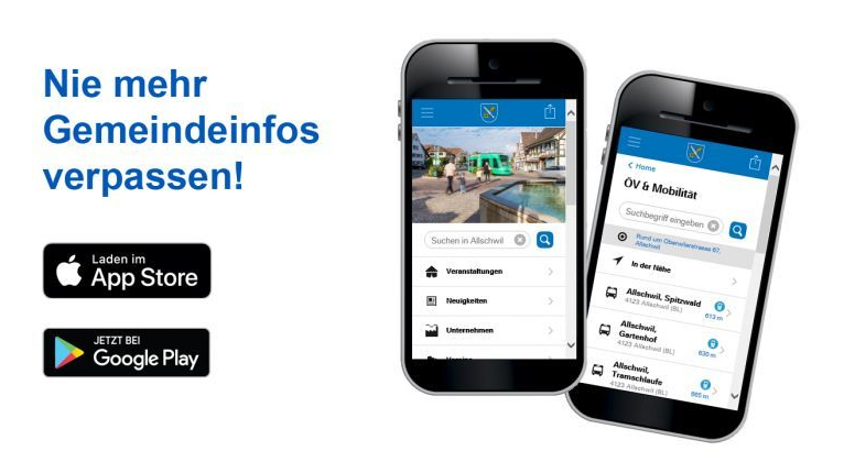 zum Download - Allschwil-App