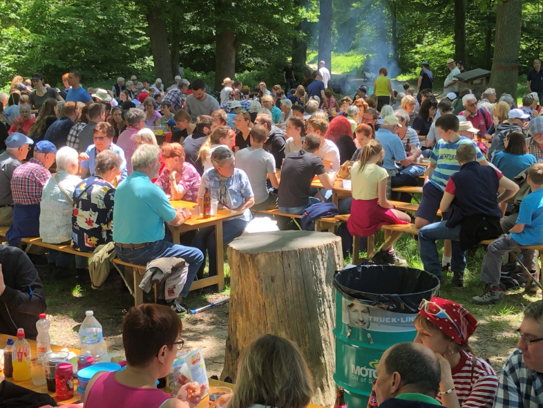 Grossandrang auf dem Festplatz Spitzwald beim Banntag 2019. Foto Gemeinde Allschwil