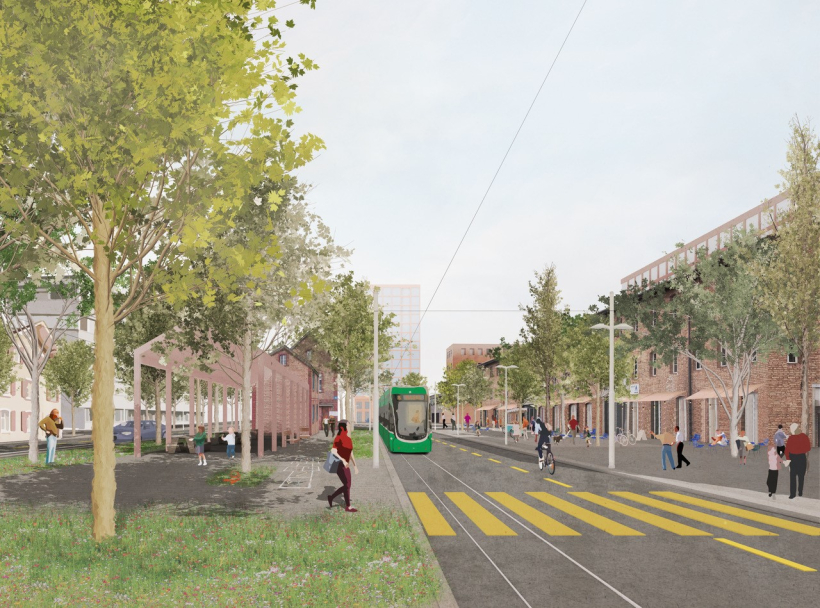 Visualisierung Tram 8 Binningerstrasse