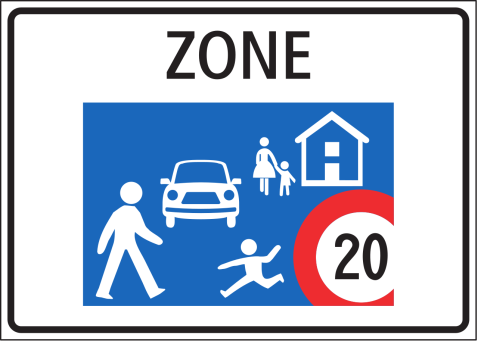 Neues Zonensignal: Teile des Lettenwegs und der Gartenstrasse werden zur Begegnungszone.